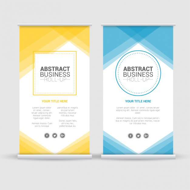 rollup z miejscem na ulotki